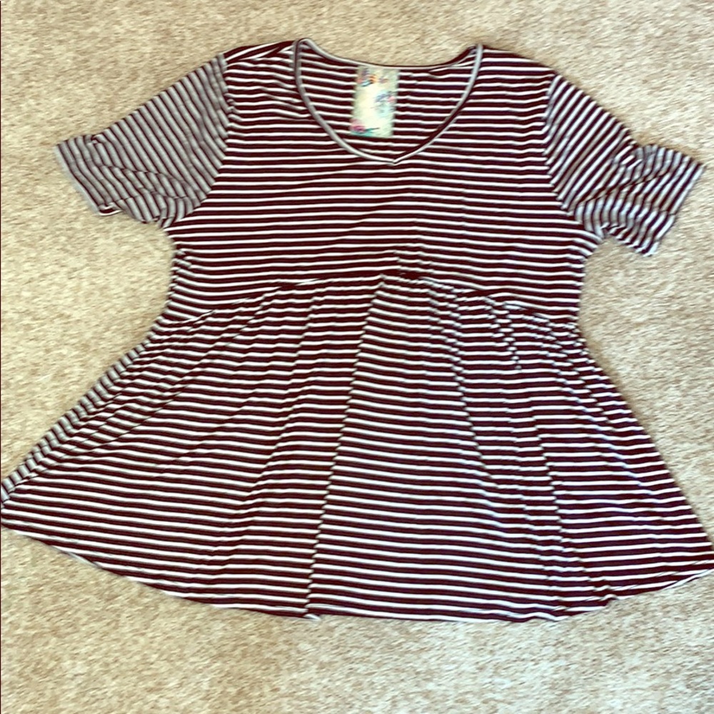 Plus size babydoll top